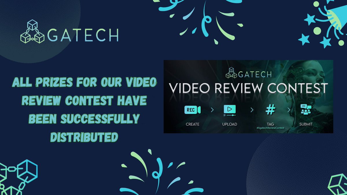 AgaTechSystems's tweet photo. We are excited to announce that all prizes for #AgaTechEcosystem #videoReviewContest have been successfully distributed to our talented winners! A huge thank you to everyone who participated and shared their creative insights. 
We are excited to announce that all prizes for AgaTech Ecosystem #videoReviewContest have been successfully distributed to our talented winners! A huge thank you to everyone who participated and shared their creative insights. ented winners! A huge thank you to everyone who participated and shared their creative insights. 

🥇First Prize : Congratulations to @MonkAustino on clinching the top spot! Your entry was truly exceptional.

🥈Second Prize : Well done to @Castanoartzz! Your submission was both innovative and inspiring.

🥉Third Prize : Great work to @dizzy_vijin! Your video showcased great creativity and enthusiasm.

Check out the winning videos:
1.First Prize Video : https://t.co/miTFjCXln8
2. Second Prize Video : https://t.co/DO5wNWN3yC
3.Third Prize Video : https://t.co/8DCtrqEP0l

🏆 View the transaction details of the rewards :
-First Prize Transaction : https://t.co/86u3eHQAcB
-Second Prize Transaction : https://t.co/ugxTn3pA19
-Third Prize : https://t.co/nwngQ03MpN 

We are immensely grateful for the effort and passion shown by all participants. Keep an eye out for AgaTech Ecosystem future contests!

#bitcoinhalving2024 #Altcoinseson #crypto