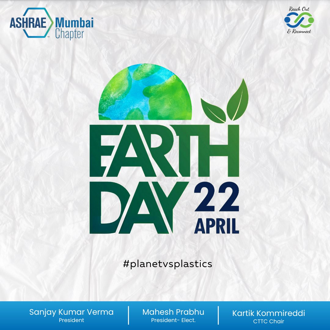 🌎The Earth does not belong to us ; we belong to the Earth. Let's honor this truth on World Earth Day by being stewards of our precious planet. 🌿

#Ashraemumbai #myashrae #EarthDay #StewardsOfTheEarth #PlanetVsPlastic  #SaveTheEarth #ActForEarth #GlobalWarming #EcoFriendly