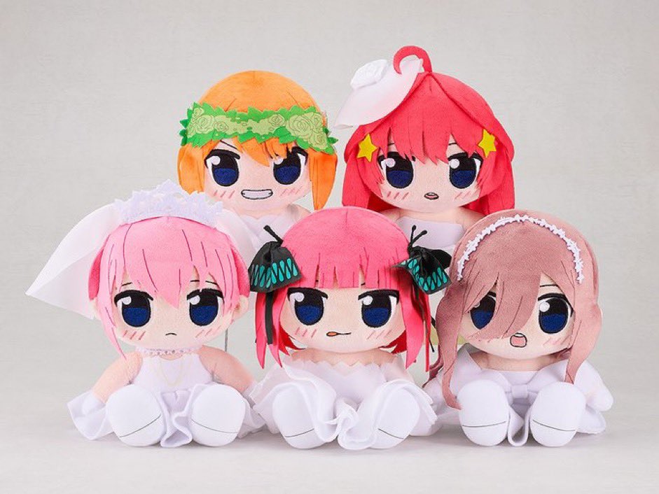 gotoubunn3199's tweet photo. 五等分の花嫁∽ くりぱん ぬいぐるみ 

▶︎アニメイト、あみあみ10%OFFにて、予約開始！
https://t.co/84HRXnRNHR https://t.co/tLcxzZIcFb