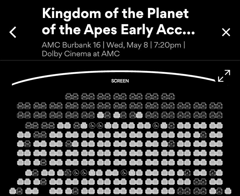 #KingdomOfThePlanetOfTheApes is filling up from California to New York  #AMCNEVERLEAVING