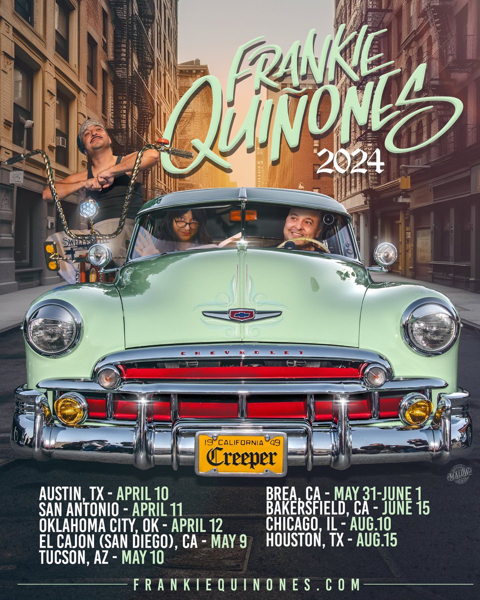 Upcoming tour dates.🎉 FrankieQuinones.com