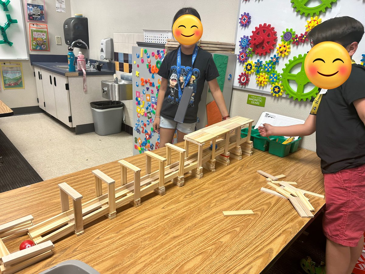 🚫Glue 🚫Tape 🚫Nails Tomorrow is the last day of our 6-day rotation. I can’t wait to circulate through the room, view their design plans, capture the impressive @KEVAplanks ball runs those classes build with tracks, chutes, & trestles, and read their personal reflections! #STEM