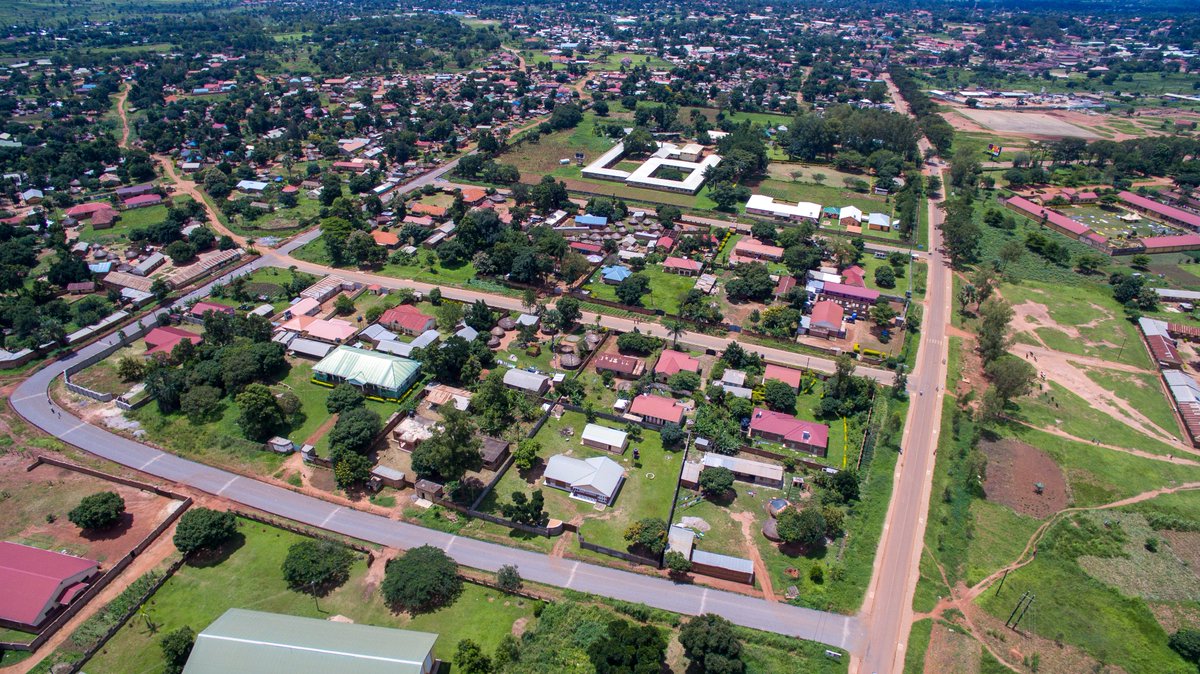 #MotivationalMonday 🎯Consistency is the key to progress and growth. 📸Aerial view of Holy Cross, Erinayo Oryema & Amos Obwona Roads Gulu.