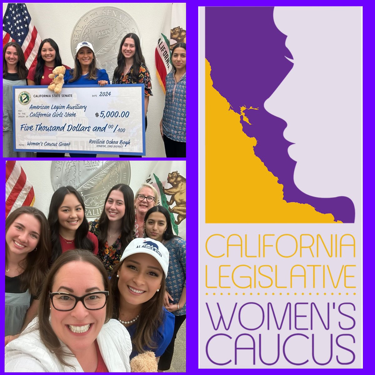 Great wknd accepting a grant from @CaWomensCaucus (TY @SenOchoaBogh) & meeting the new @ALACAGirlsState delegates from SB & Riv Counties. Building this unstoppable network of #phenomenalwomen is one of the greatest things I have ever been part of 💙💛❤️ #Areyoufromgirlsstate