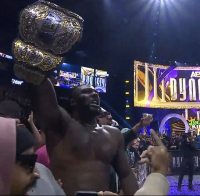 The first time in history, WWE & AEW simultaneously have black champions #AEWDynasty