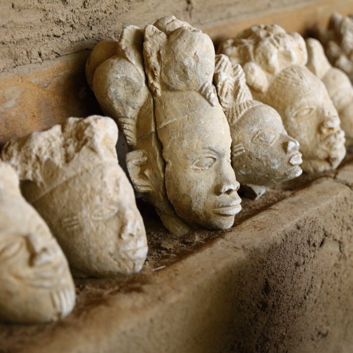 'A group of soapstone statues found near the village of Esie in Nigeria is one of the largest collections of prehistoric sculpture found in sub-Saharan Africa. The statues were found at Esie by people of the Igbomina sub-grouping of the Yoruba ethnic group.