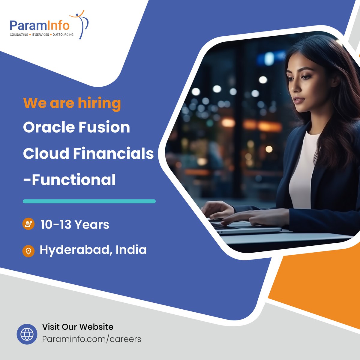 𝐉𝐨𝐛 𝐓𝐢𝐭𝐥𝐞: Oracle Fusion Cloud Financials - Functional 📢
𝐀𝐩𝐩𝐥𝐲 𝐍𝐨𝐰: bit.ly/3UpsndB 👈
𝐄𝐱𝐩𝐞𝐫𝐢𝐞𝐧𝐜𝐞: 10 - 13 Years
𝐋𝐨𝐜𝐚𝐭𝐢𝐨𝐧: Hyderabad, India

#career #itsoftware #it #oracle #cloudfinancials #oracleebs #fbdi #oci #oum #r12 #ERPcloud #EBS