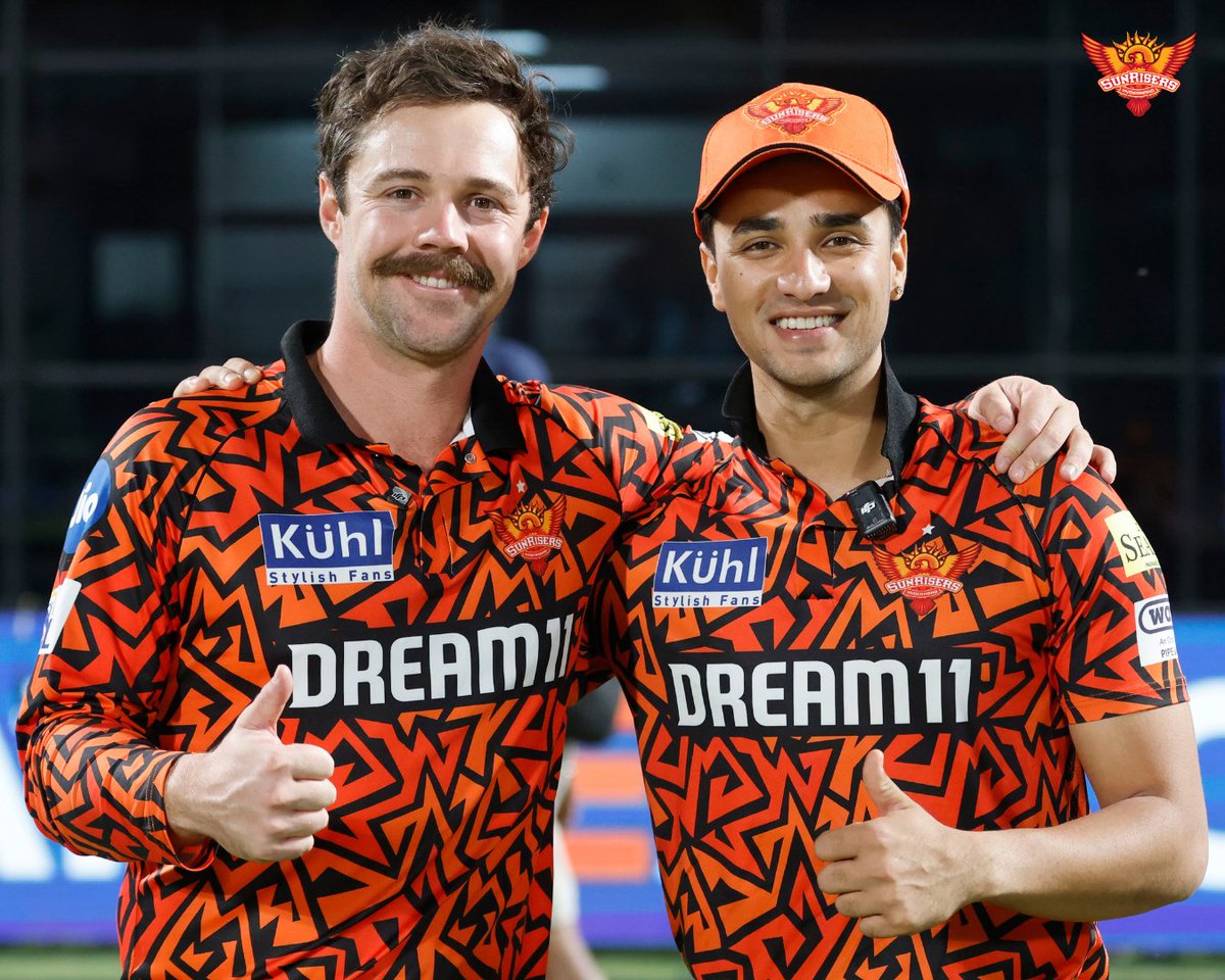 The two mentality monsters of SRH. - Head and Abhishek Sharma. 🥶