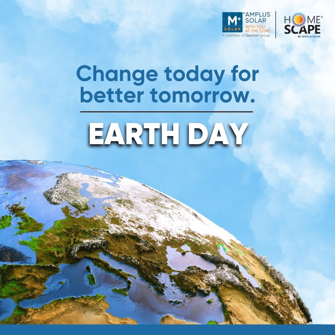 We are ready to help you make the change necessary for energizing our planet in cleanest and greenest ways. Are you ready? #Amplus #EarthDay2024 #RenewableEnergy #Change #Future #Earth