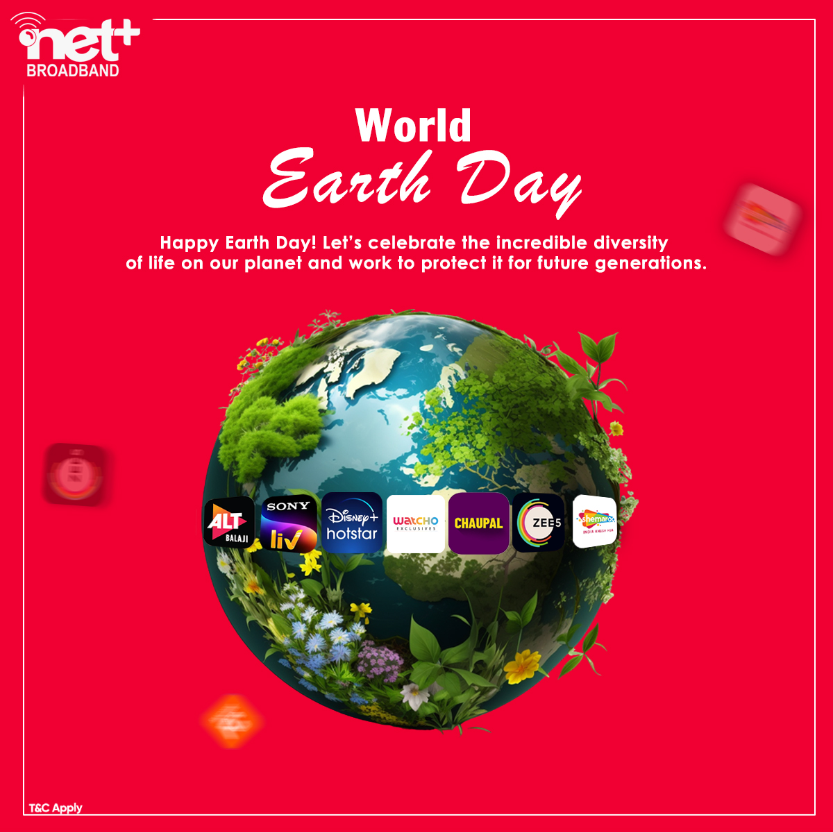 #happy #happyearthday #wishes #future #world #planet #protect #netplus #fastway