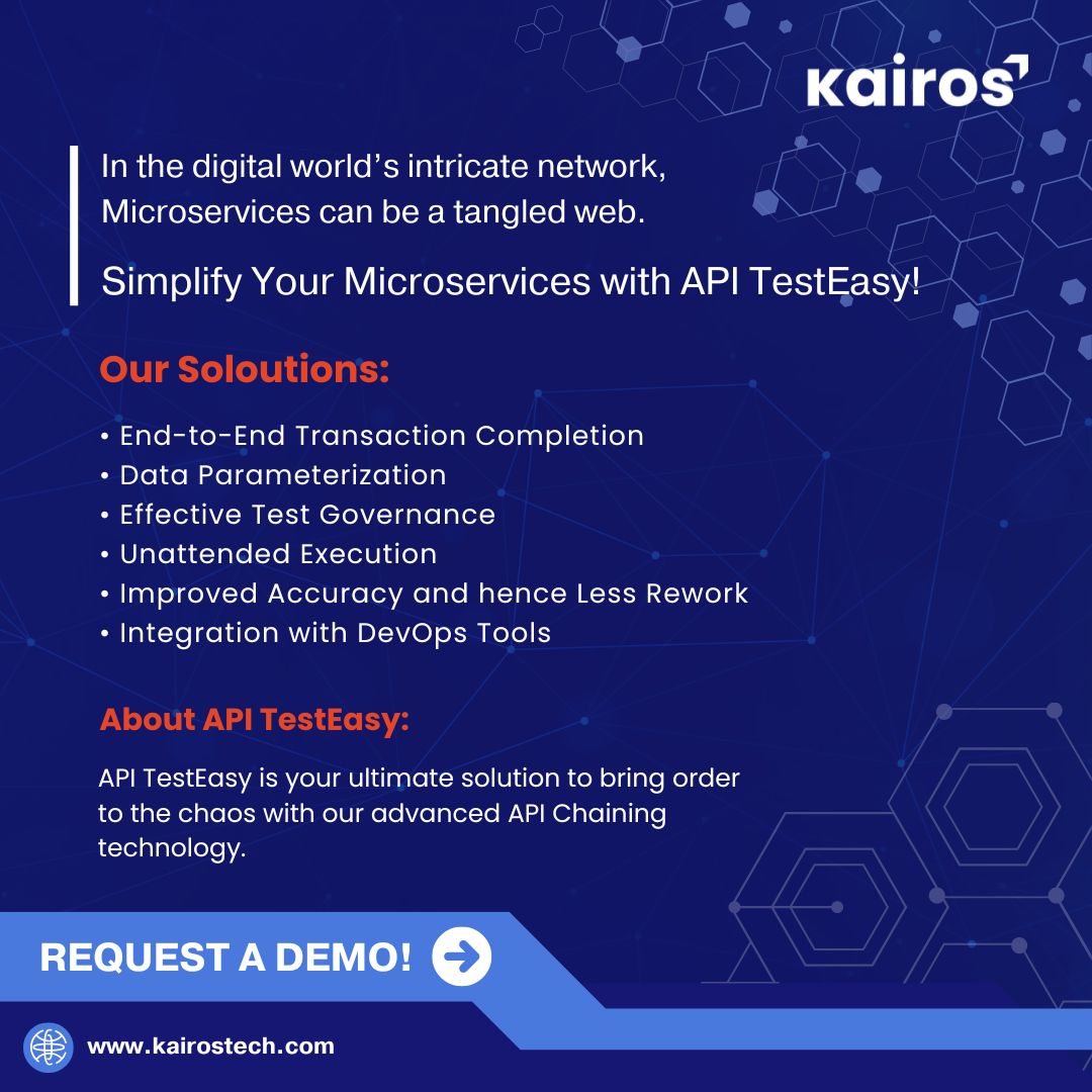 API TestEasy offers a way to easily create a proxy of your backend API, often including #API key authentication, rate limiting, analytics/monitoring, monetization, and other functionality useful for scaling an API. Try it today! #KairosTech #KLabs #APITestEasy #APITesting