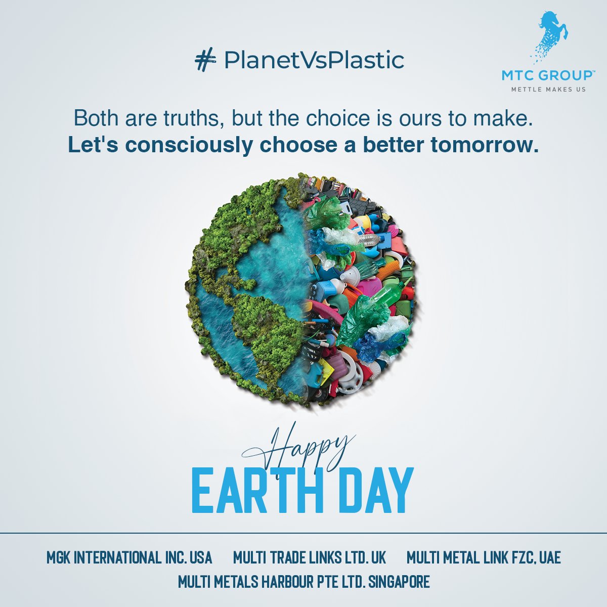 This Earth Day, let's be the change we wish to see.

Happy Earth Day!

#EarthDay2024 #PlanetVsPlastic #SustainableLiving #SaveMotherEarth #GreenFuture #BeTheChange #EarthDay