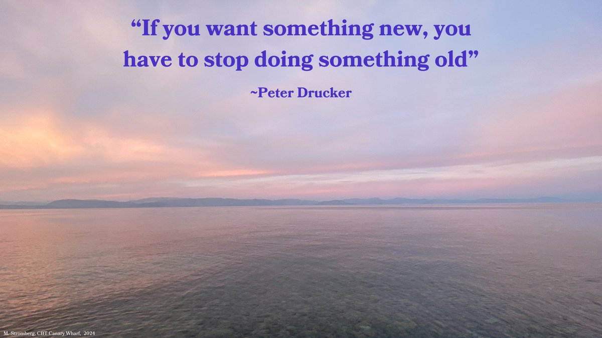 #MondayMotivation 'If you want something new, you have to stop doing something old'. #Quote #PeterDrucker #ChangeIsPossible #MakeChanges #OutWithTheOld #Achieve #MyPhoto 📸🇬🇷