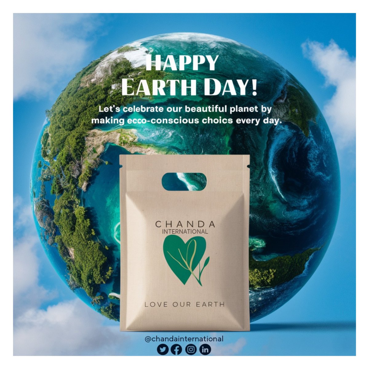 'Happy Earth Day! 🌍
#earthday #ecofriendlypackaging
.
.
 #sustainability #sustainblefuture #greenrevolution #sustainable #ecofriendly #happyearthday🌎 #happyearthday #earth #environment #environmental #natural #import #international #exporter #exportquality #explore #explorepage