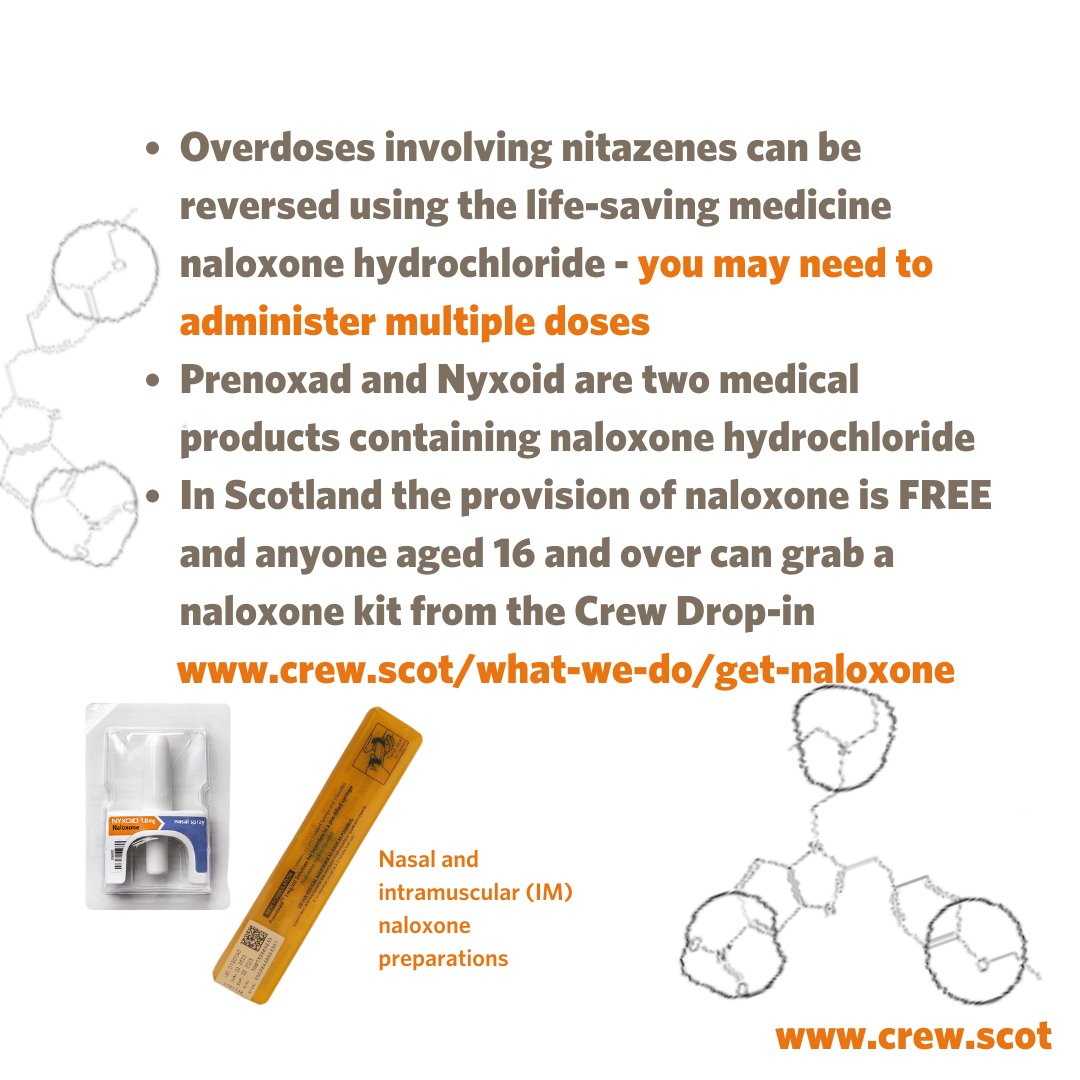 In Scotland, if you're likely to witness opiate/opioid overdose, you can access injectable (ages 16+) OR nasal naloxone (14+) FREE, with training to reverse overdose from local drug treatment services, @SDFnews, @ScotFamADrugs by post or visit @crew_2000 crew.scot/drug-market-up…