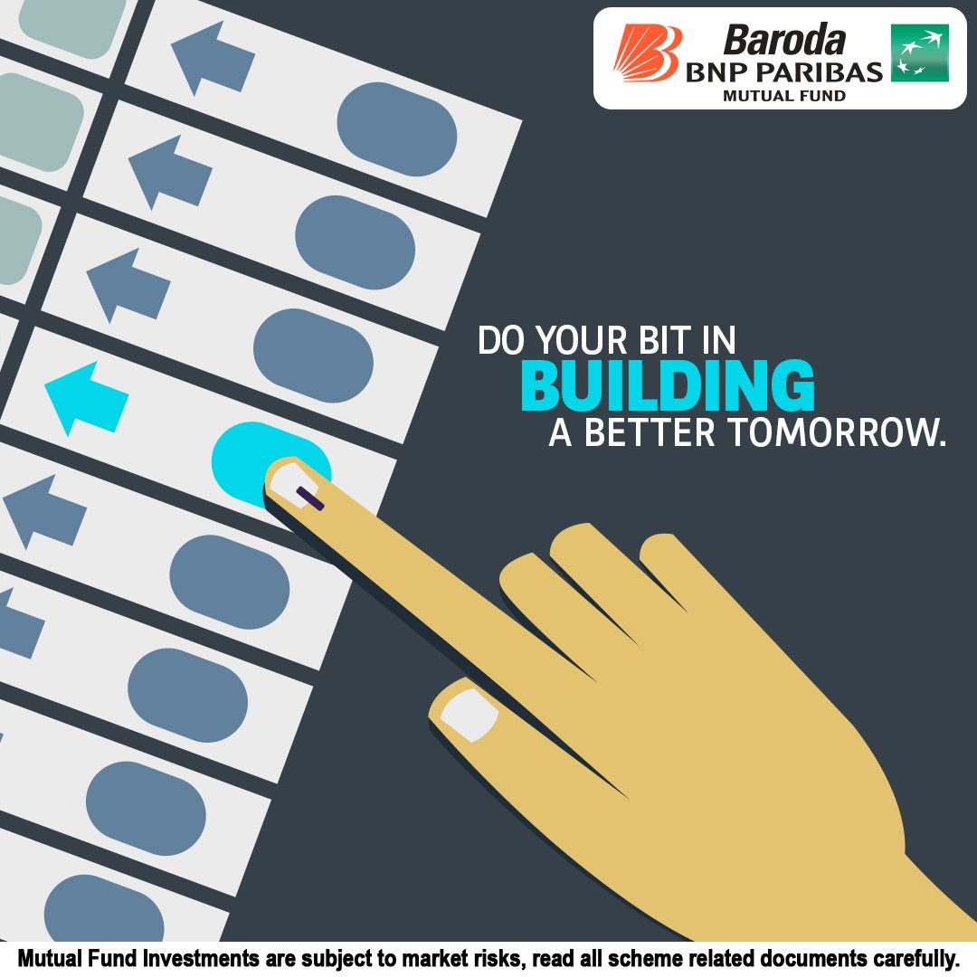 The ink on your finger will decide the future of our country! Cast your vote! 

#BarodaBNPParibas #LokSabhaElections2024 #Elections2024 #Vote #EveryVoteMatters #MutualFundsSahiHai #MutualFunds