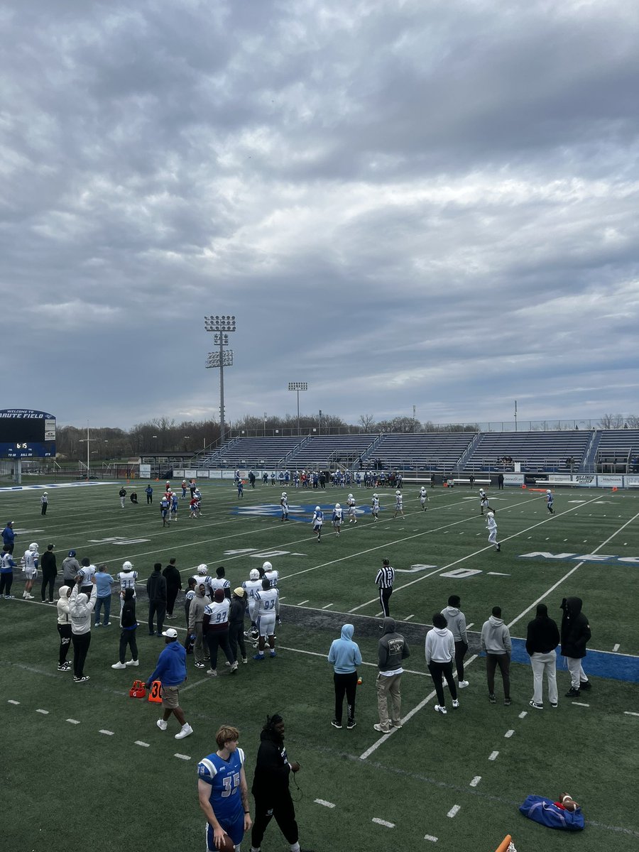 Ash3r_Jones's tweet photo. Had a wonderful time at @CCSUfootball campus this past weekend to watch the spring game. The campus is amazing, thank you to Coach @RonDiGravio for the invite. https://t.co/qAOZzqaN37