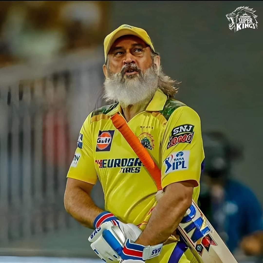 IPL सीजन 2050 में लास्ट ओवर में 20 रन बनाकर नॉट आउट पैवेलियन जाते हुए थाला🔥😂