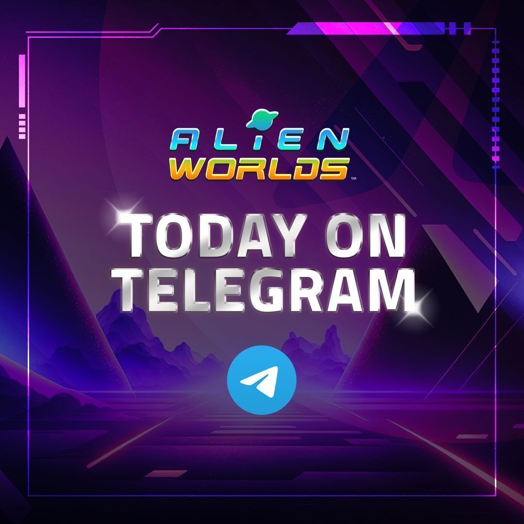 👽 Happy Monday, Explorers!!

Head out to our official #AlienWorlds Telegram at 12 PM UTC / 8 AM EST, for our weekly Trivia helmed by Geet!🎊
And get chances to WIN exciting #AlienWorldsNFT!🎁
👉Join: buff.ly/3i5q2DI

#Metaverse #Web3 #Play2Earn #WAXNFT #NFT