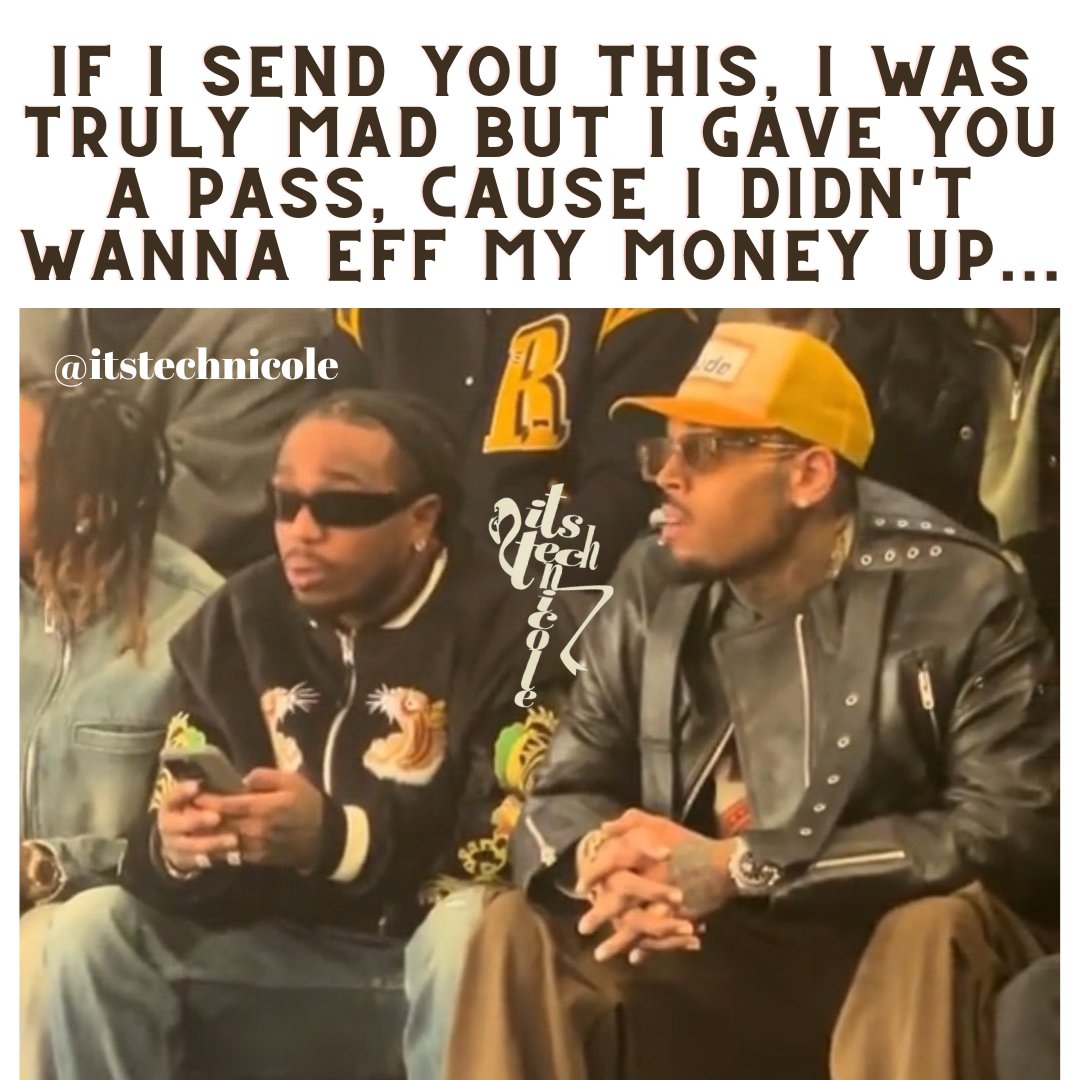 itstechnicole's tweet photo. If I send you this‼️😂😭🤣‼️👑👑👑 #ChrisBrown #Quavo #WeakestLink #DissTrack 🔥🔥🔥 https://t.co/N6wpfD2kQ0