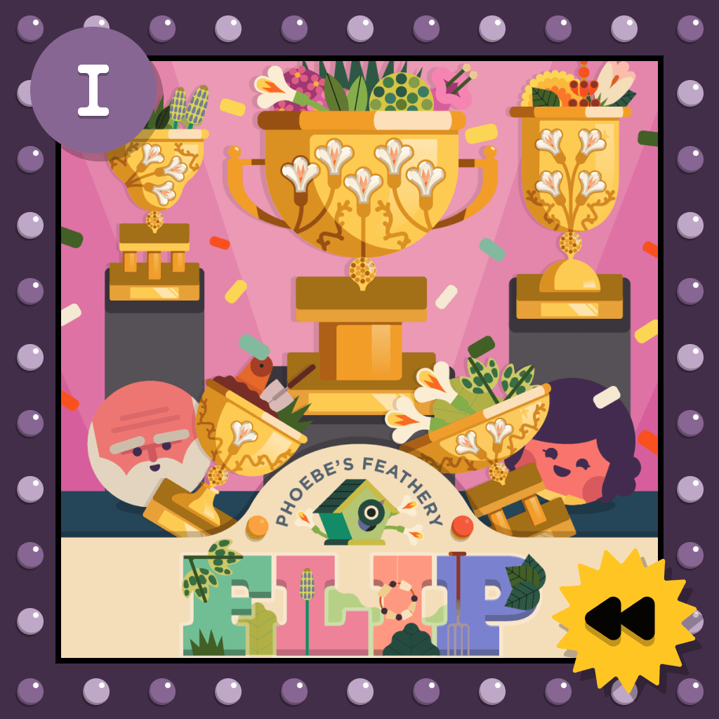 We fawned over Phoebe's Feathery Flip! #twodotsflip playtwo.do/ts #twodots #ラタdots