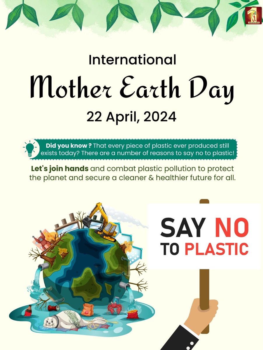 DSSNewsUpdates's tweet photo. The sound of our heartbeat reveals a little secret: we are one for our Mother Earth. The air we breathe, the water we drink, and the food we eat are all gifts of life that sustain millions of species. It is time to reciprocate with our planet. Let's start by eliminating plastic from our lives, creating green havens, and giving that extra love to our environment. Happy #EarthDay!
#EarthDay2024 #RamRahim
#DeraSachaSauda #EndPlastics
#PlanetVsPlastics
