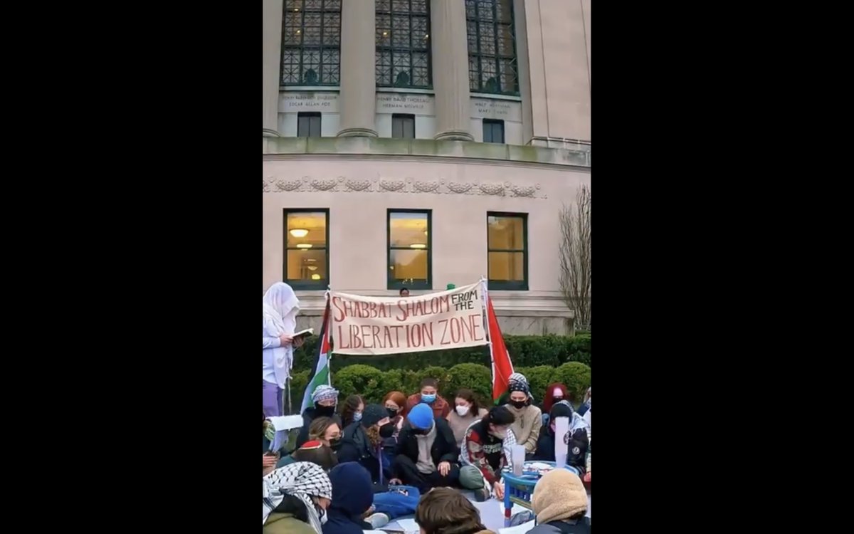 @i24NEWS_EN @ShaiDavidai @calev_i24 Here are Jewish students participating in the protests!!
This guy is most likely an chaos agent in an effort to hide the truth!!