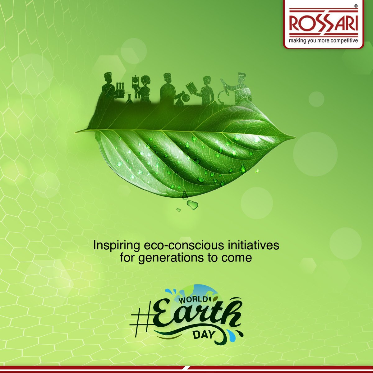 As we celebrate World Earth Day, let's unite in crafting a brighter world for the next generations.
#rossari #rossaribiotech #earthday #earthday2024 #InnovateForEarth #SustainableSolutions #BrighterTomorrow #GreenTechAdvancements #EarthDayUnity #RossariGoesGreen #FutureForward