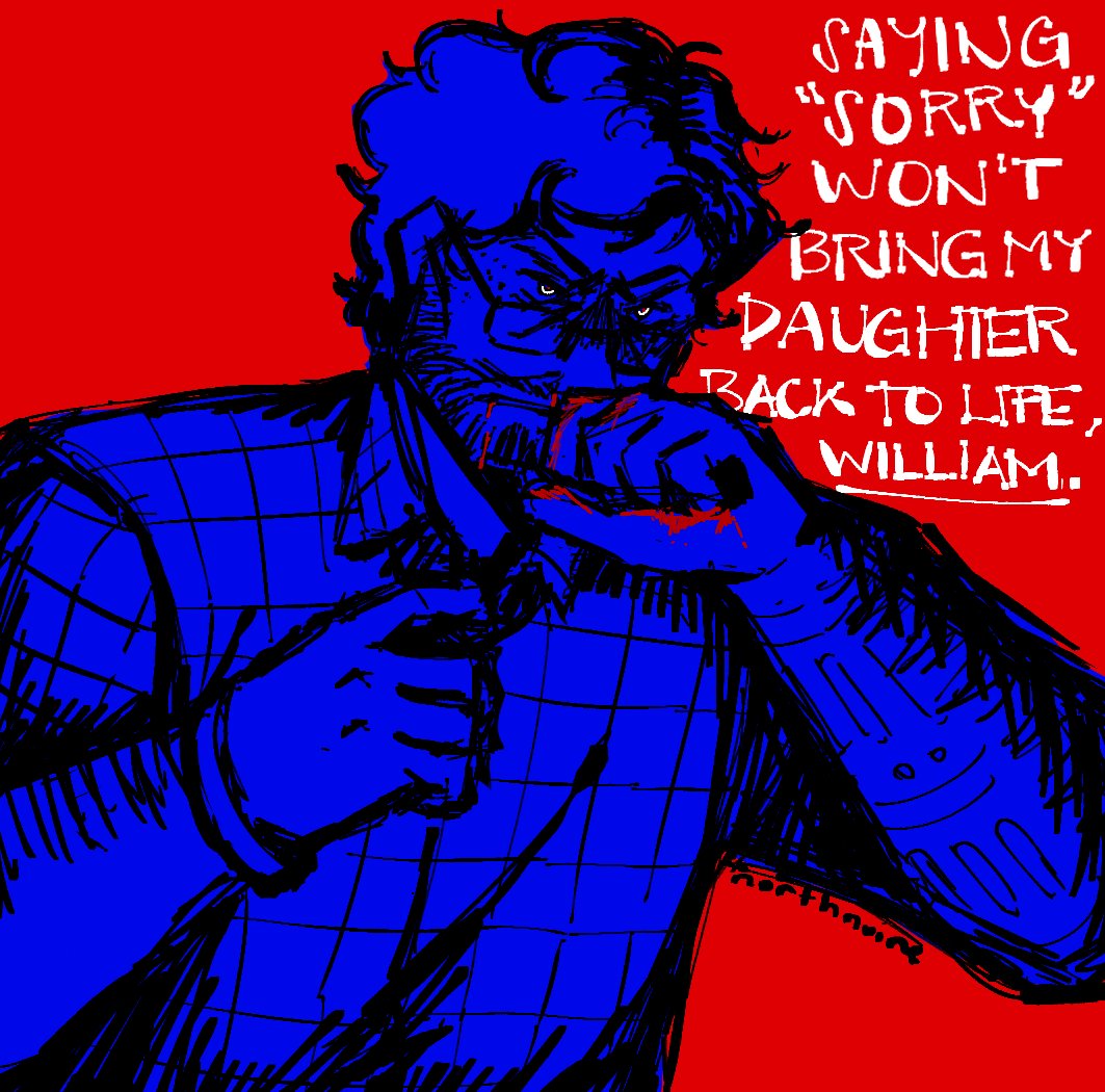 north_noire's tweet photo. father's rage. 
#FNAF #henryemily https://t.co/DTnF5hpS2D