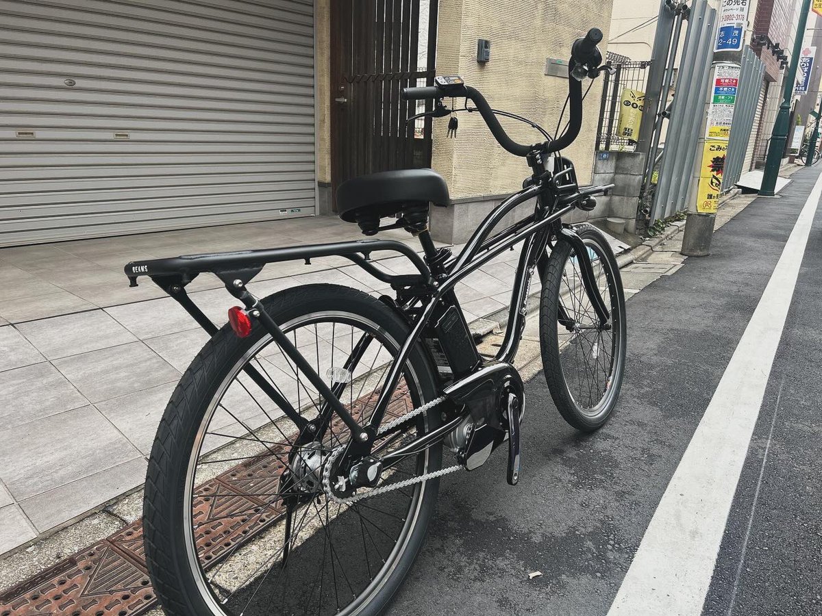 cpa5881's tweet photo. #panasonic  #BP02 #シャドウブラック
#BEAMS とのコラボ電動アシスト自転車です^ ^
ラフ、ストリートに乗りたい方に是非♪
他のお色もお取り寄せ可能ですよー^ ^

#志茂
#赤羽
#自転車
#自転車屋
#サイクルパートナー赤羽店 https://t.co/iOHfTcbGxY