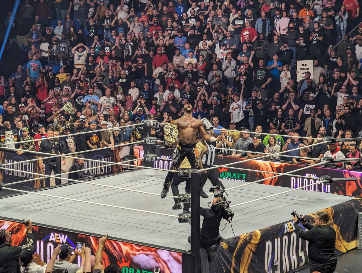 History made for @swerveconfident this was #Earned can’t wait to see what’s next! #AEWDynasty #SwerveStrickland 📸 @PhilDL616