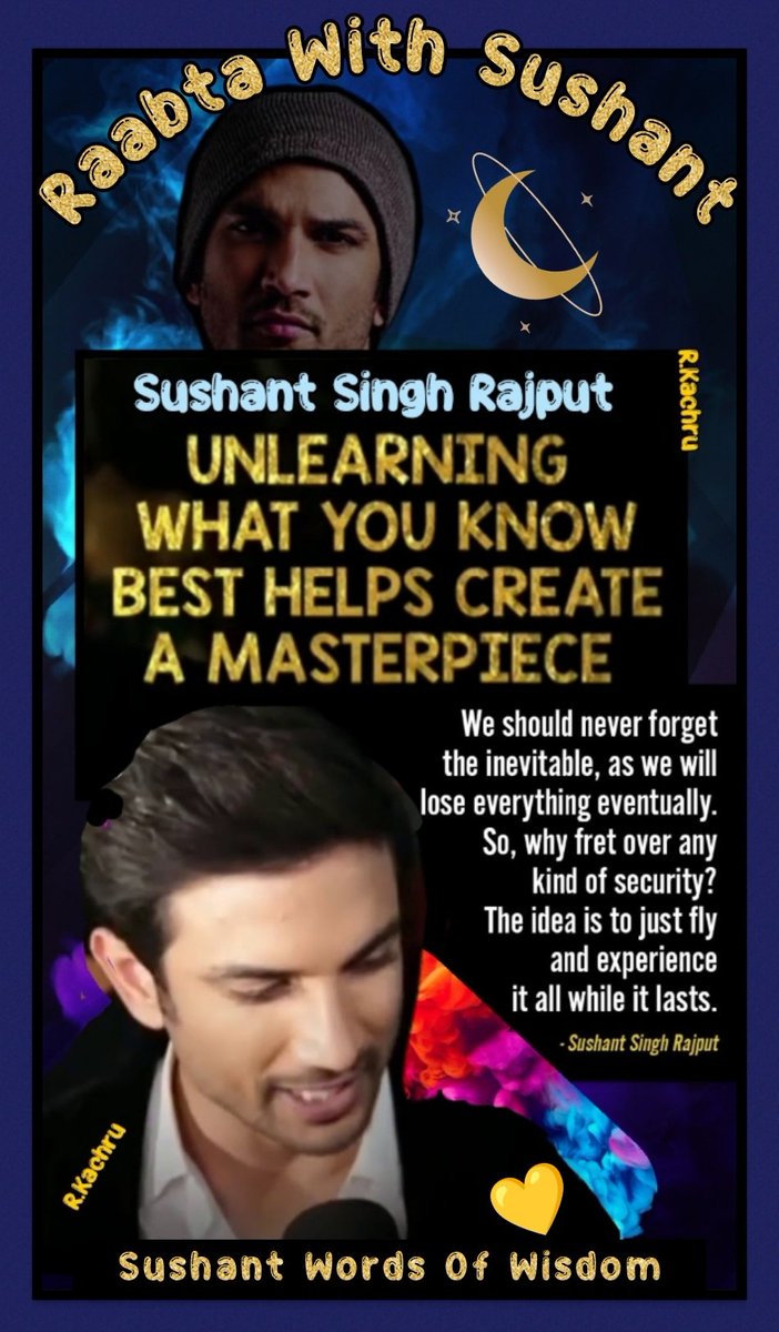 🔱Har Har Mahadev🔱 Words are a Pretext,it is the Inner Bond that draws one person to another,like SSR & SSRians Together...Truest & Purest Bond #SushantSinghRajput𓃵 is a True Inspiration all over the world..Our MIRACLE & MAGIC💫🦋 Our Guiding Light⚡ TL~Raabta With Sushant