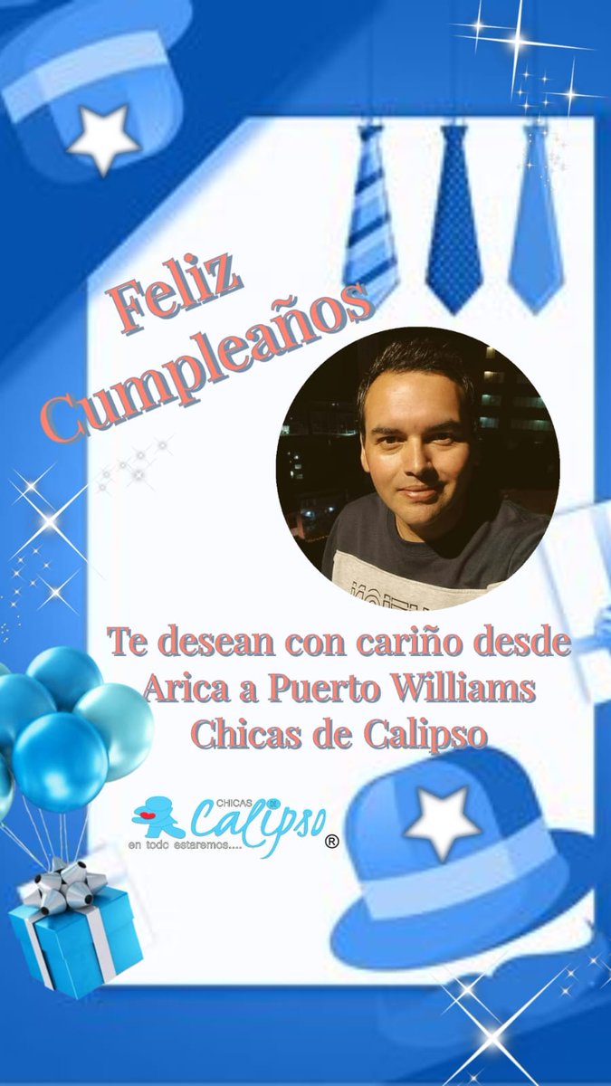 #MuyFelizCumpleaños 🥳🎂 querido #JoaquinPerez de @RadioCarnavalFM que esta nueva vuelta al sol venga cargada de muchas cosas bellas y bendiciones 🥰 que lo pases muy bien junto a la familia y amigos, abrazos desde #AricaAPtoWilliams #FcChayanneUnConquistadorChile @CHAYANNEMUSIC