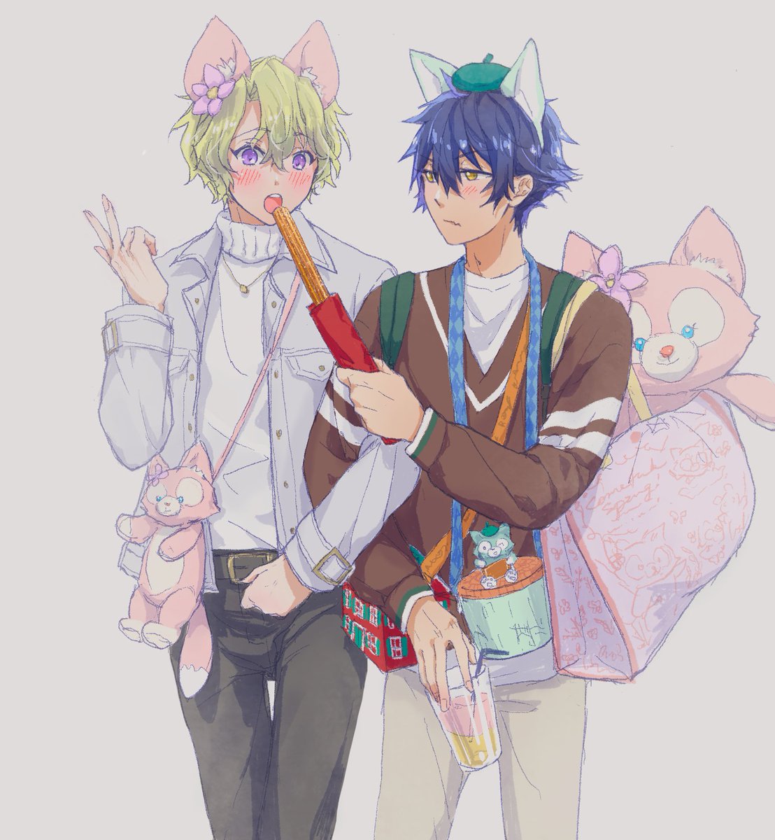 nanako_c's tweet photo. ジュンひよでDisney sea~
やっと描いた！！ジュンくんお疲れ様 https://t.co/WkW7JtHENp