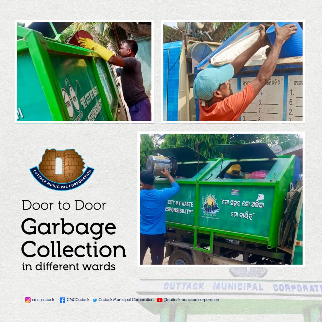 Today’s garbage collection from different wards… #mocuttack #cmc