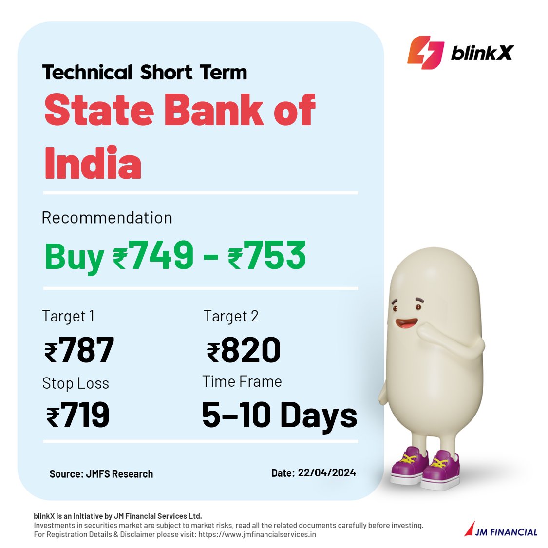 Technical Short Term

BUY – State Bank of India

Get the app now: bit.ly/4cvU8YK

#SBIN #sbibank #PSU #Bank #publicbank #nse #bse #nifty50 #trading #intradaytrading #stockmarketindia #markets #stockmarket #investor #investments #finance #research #MadeForTheMarket…