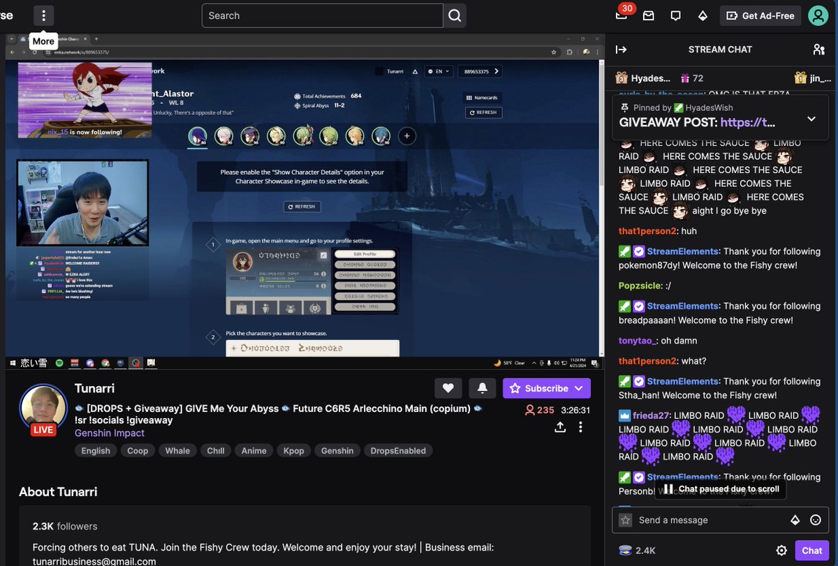 Pops1cle1's tweet photo. @Tunarri twitch follower since august last year :] https://t.co/KXsxRvIIkj