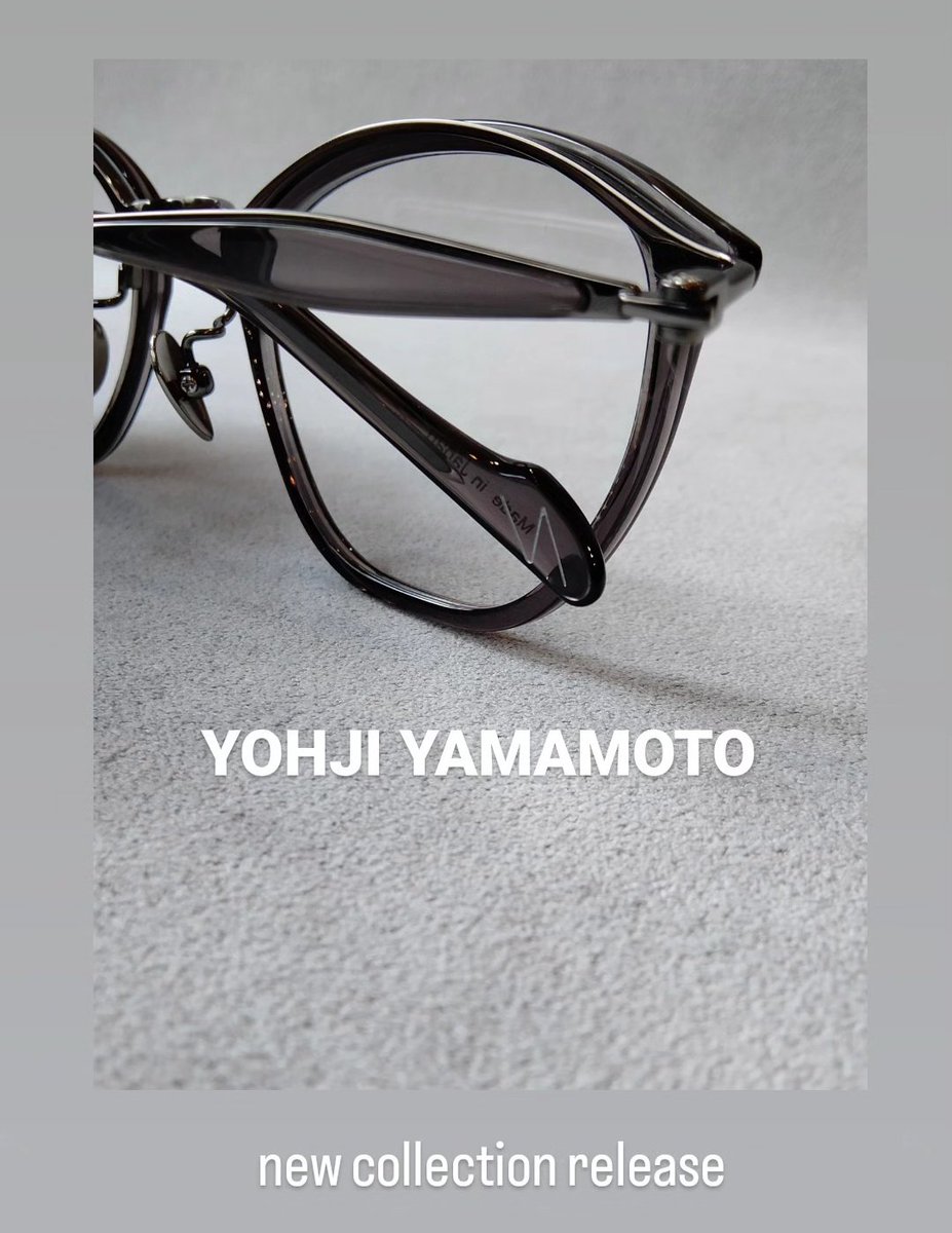 YOHJI YAMAMOTO EYEWEAR

2024Spring&Summer
揃ってます

#ヨウジヤマモト #YOHJIYAMAMOTO
#YOHJIYAMAMOTOEYEWEAR
#ヨウジヤマモト福岡
#YOHJIYAMAMOTOFUKUOKA
#ワイズ #Ys #ヨウジヤマモトメガネ #Ysformen #今泉 #ユイック #uic #今泉メガネ #天神 #福岡眼鏡屋