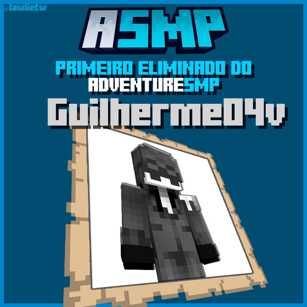 Digite F

A primeira Baixa na Lore da AdventureSMP, Guilherme foi morto na batalha contra um Boss em uma Dungeon na Ilha.

Acompanhem as visões dos participantes no canal oficial da AdventureSMP:
youtube.com/@_AdventureSMP