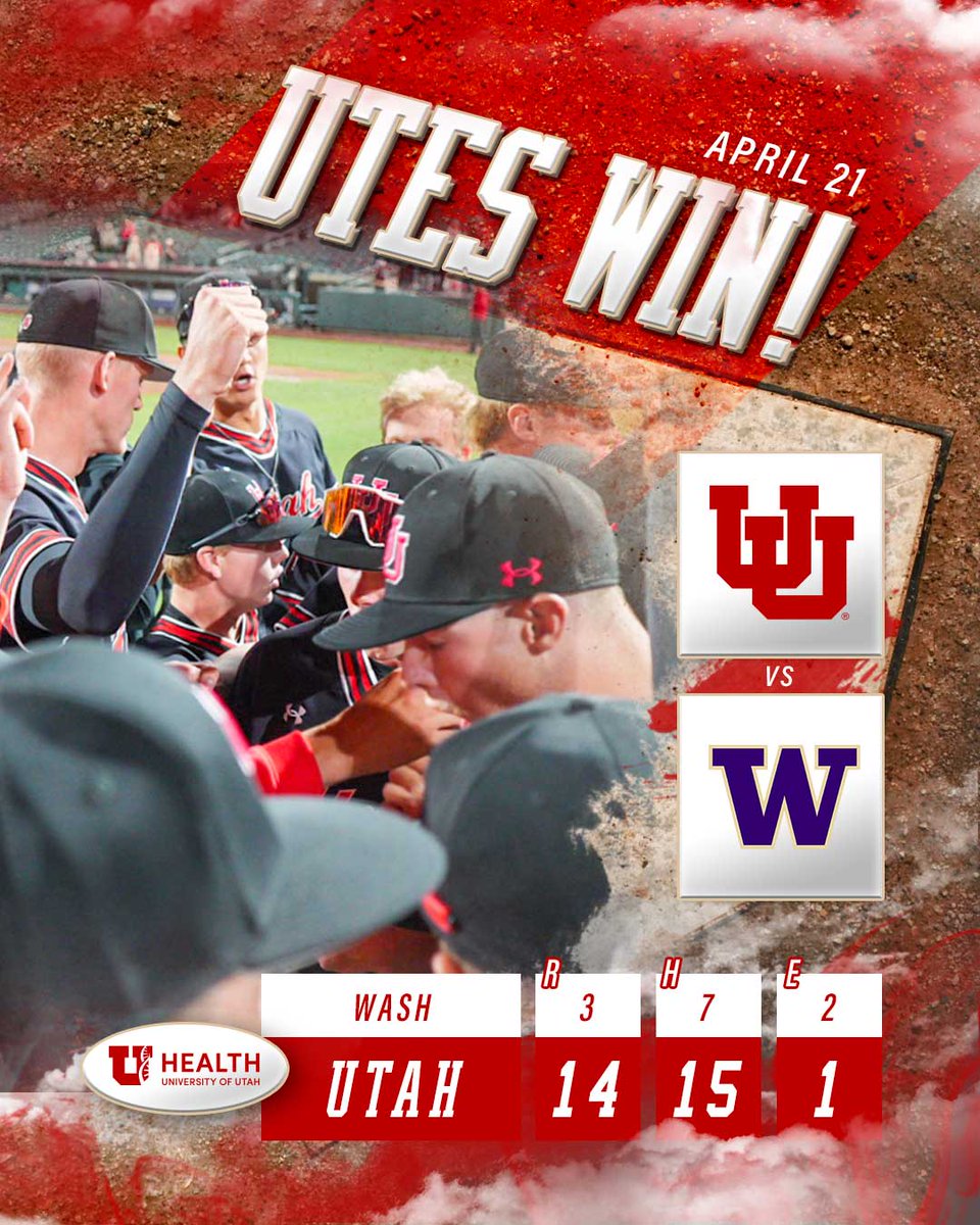 Five @pac12 series wins...

#UtesWin x #GoUtes