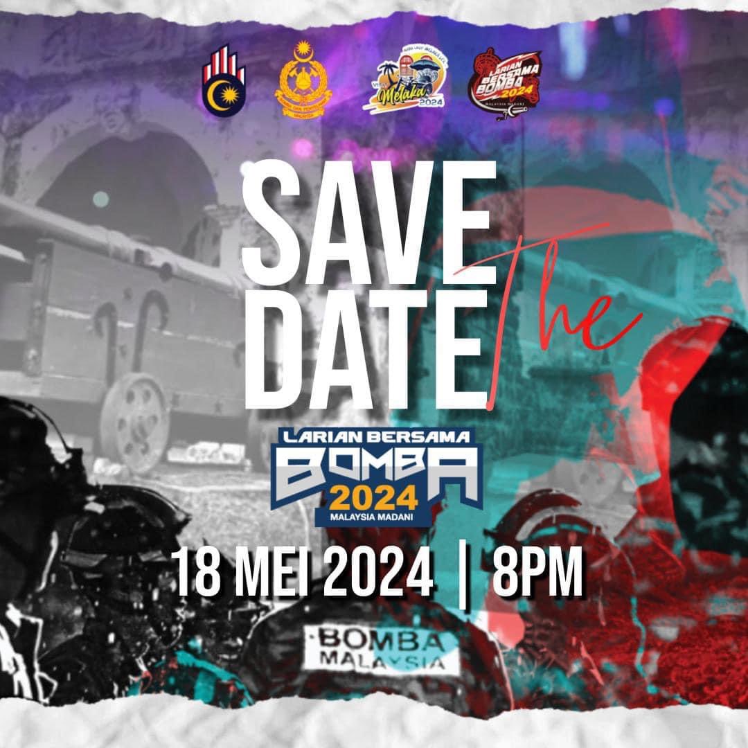 JBPM BOMBA MELAKA (@jbpmbombamelaka) on Twitter photo SAVE THE DATE π«΅π»
LARIAN BERSAMA BOMBA 2024 ππ»ππΌββοΈ
Malaysia Madani ππ»
Yuran penyertaan hanya RM55!!
Pendaftaran kini dibuka.
Jangan lepaskan peluang untuk menyertai
Larian Bersama Bomba 2024 ππ»
Daftar sekarang di link di bawah!
πππππππππππ
racexasia.com/event/larian-bβ¦ SAVE THE DATE π«΅π»
LARIAN BERSAMA BOMBA 2024 ππ»ππΌββοΈ
Malaysia Madani ππ»
Yuran penyertaan hanya RM55!!
Pendaftaran kini dibuka.
Jangan lepaskan peluang untuk menyertai
Larian Bersama Bomba 2024 ππ»
Daftar sekarang di link di bawah!
πππππππππππ
racexasia.com/event/larian-bβ¦