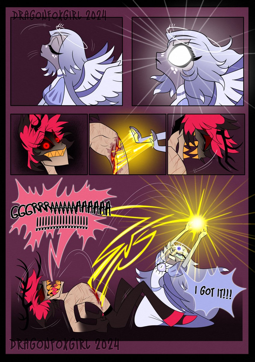 dragonfox_girl's tweet photo. "Healing" Part 1 (Follow thread for 2 and 3) #HazbinHotelEmily #HazbinHotelAlastor https://t.co/eGms2pXpm5