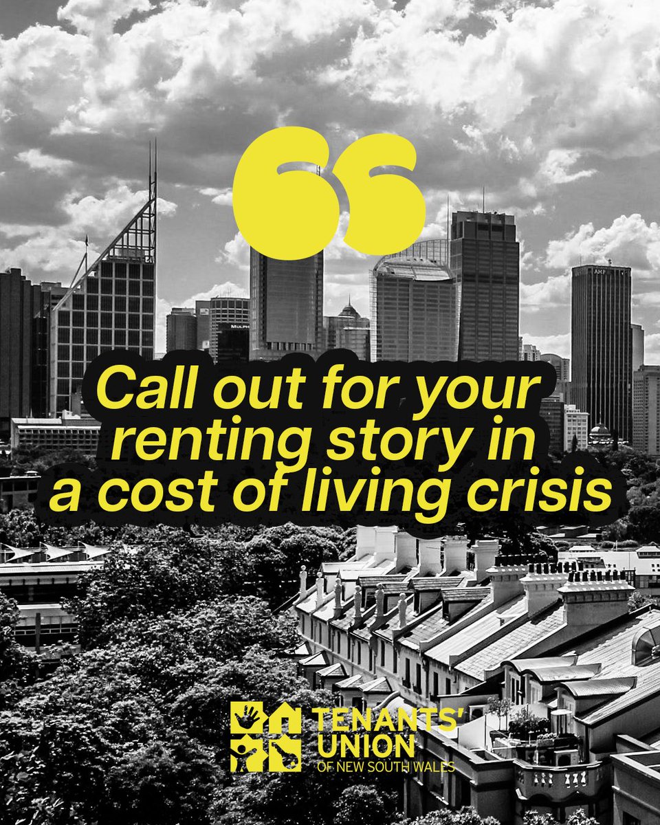 We should be able to pay our rent without worrying that doing so will mean we go without other life essentials. Your story could really help us make some meaningful change and helping renting voices be heard. You can comment below, DM us, or email: contact@tenantsunion.org.au