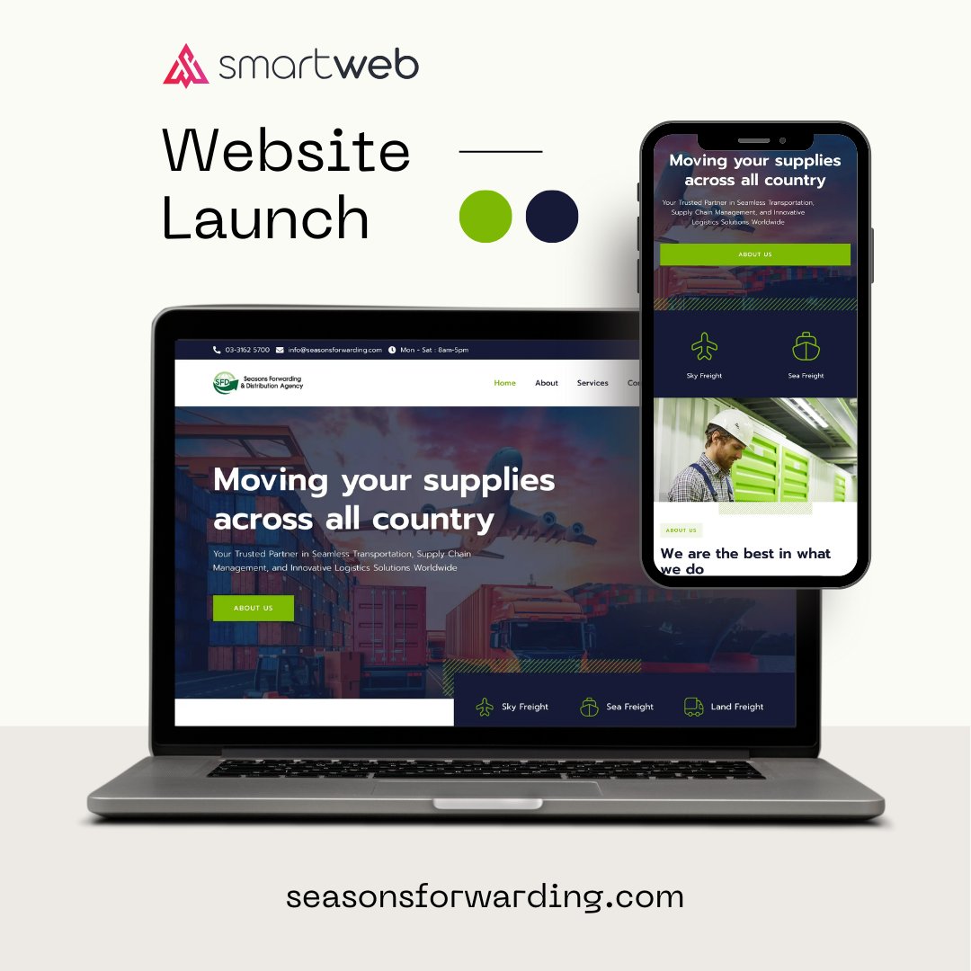 We're excited to announce the launch of our latest website project for Seasons Forwarding!

Visit to see our work in action.
vbt.io/goto/7Z3c 

Check our portfolio page.
vbt.io/goto/7V8s

Follow us for more inspiring projects.

#WebsiteLaunch