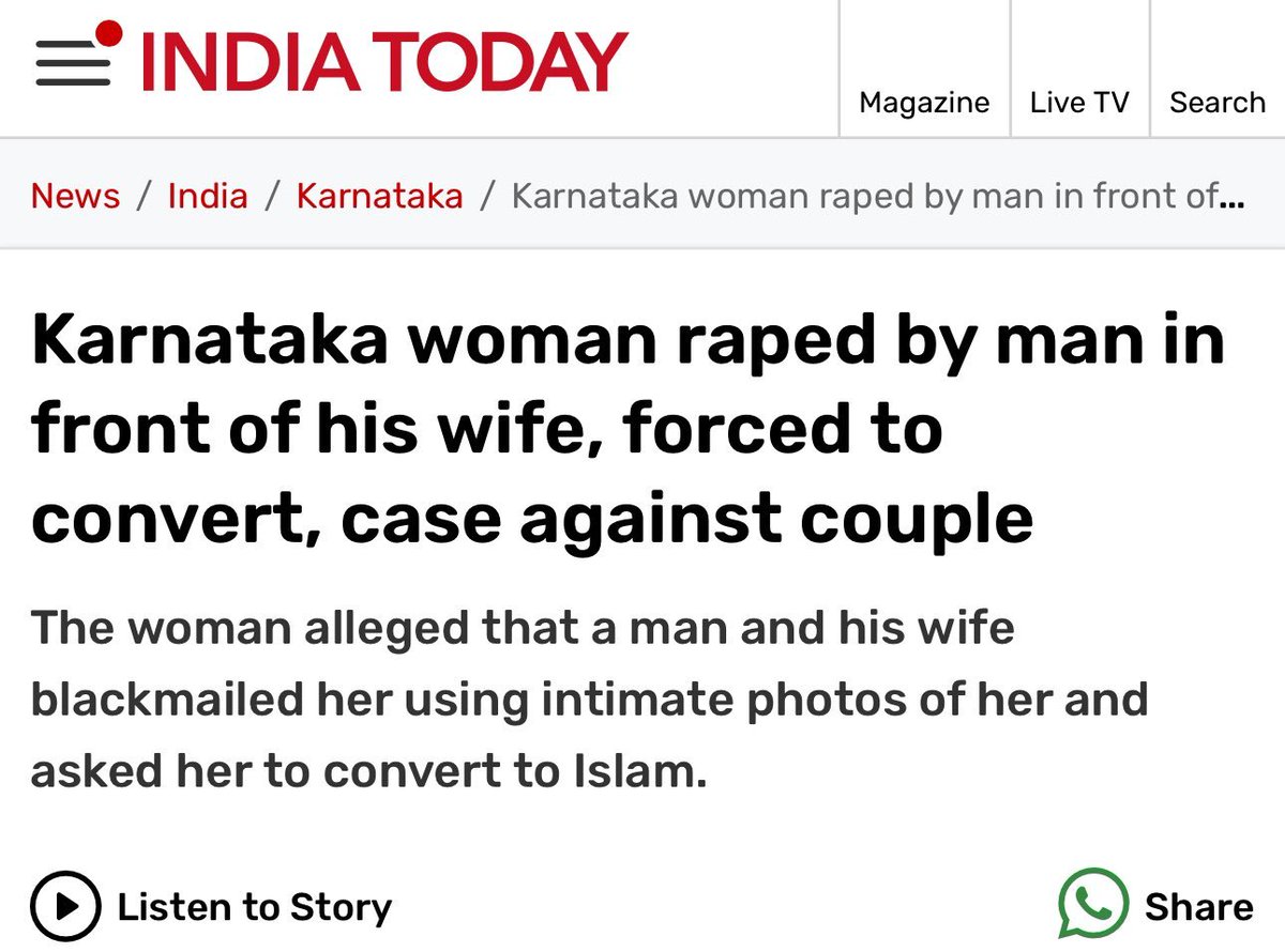 #Karnataka in news, once again for bad reasons! #Dalit woman rap*d by Rafiq in front of own wife, photographed n forced to convert to Izlam! Now @PriyankKharge will deploy his battery of fact twisters to defend the culprit n whitewash the crime! #dalitlivesmatter