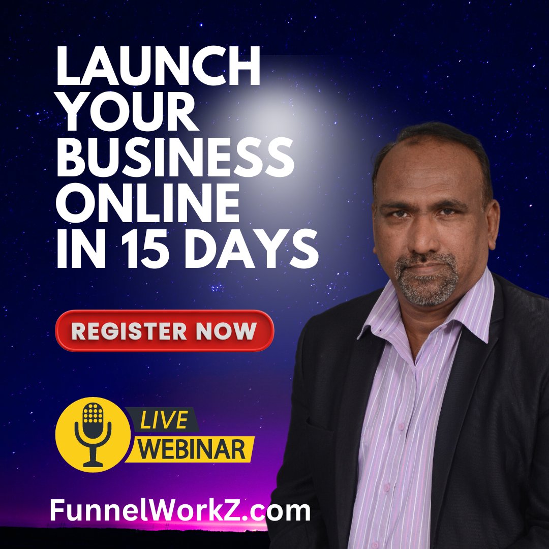 funnelworkz's tweet photo. Join Our MEGA EVENT &amp; “Launch Your Business Online in Just 5 Days!
Join us: https://t.co/UOUYa9SJRA
What You will Learn:
Top 10  - Systems Required for taking your business online
Top 10 - Step-by-Step Process for Taking your business online
Top 10 - Tools required for taking you https://t.co/JxbODiaFeR