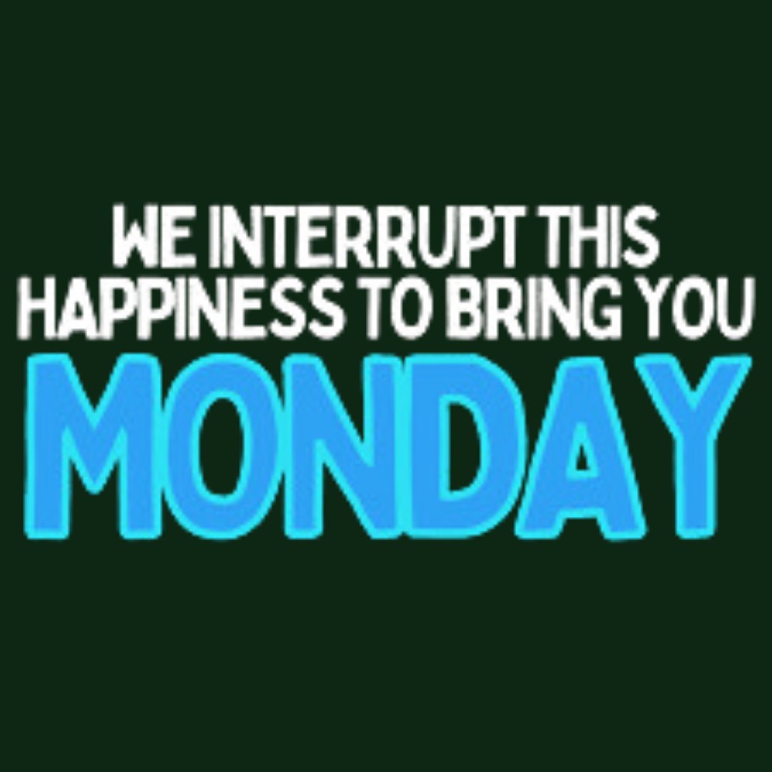 Monday is back!

#bluemonday