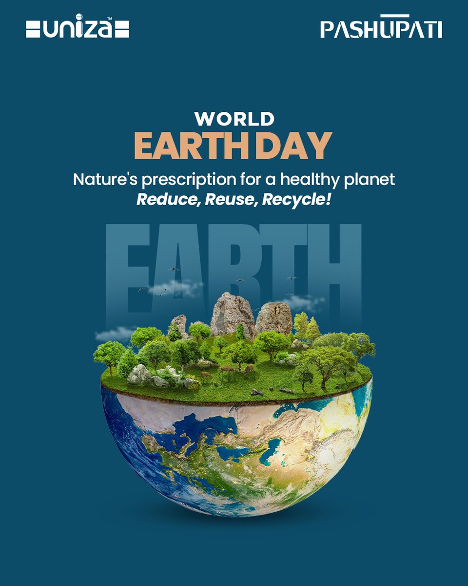 Nature's prescription for a healthy planet: Reduce consumption, Reuse resources, and Recycle waste! This Earth Day, let's embrace these principles to heal our planet and secure a greener, more sustainable future for generations to come.

#EarthDay #Sustainable #Climate #Protect