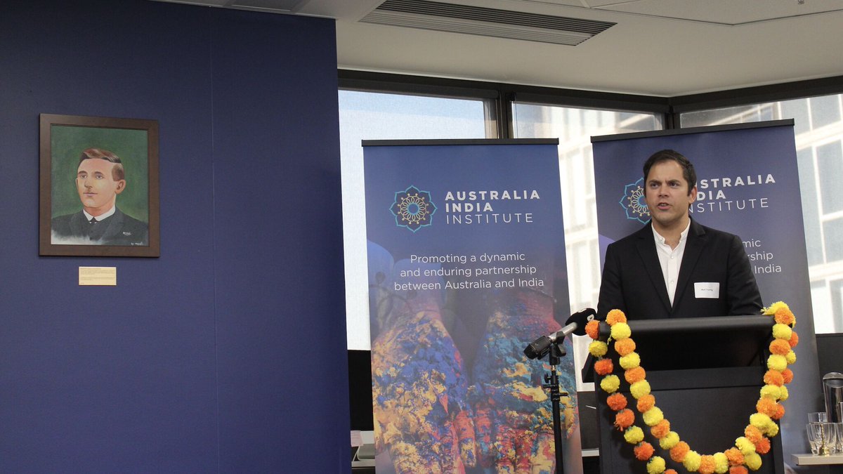 Aii hosted the untold story of the Anzac-India friendship, with one of 🇦🇺’s most distinguished military historians Prof Peter Stanley. Thanks @TimWattsMP @cgimelbourne for their support. Thank you to Mark Trayling for officially donating the Bahadur painting to the Institute.