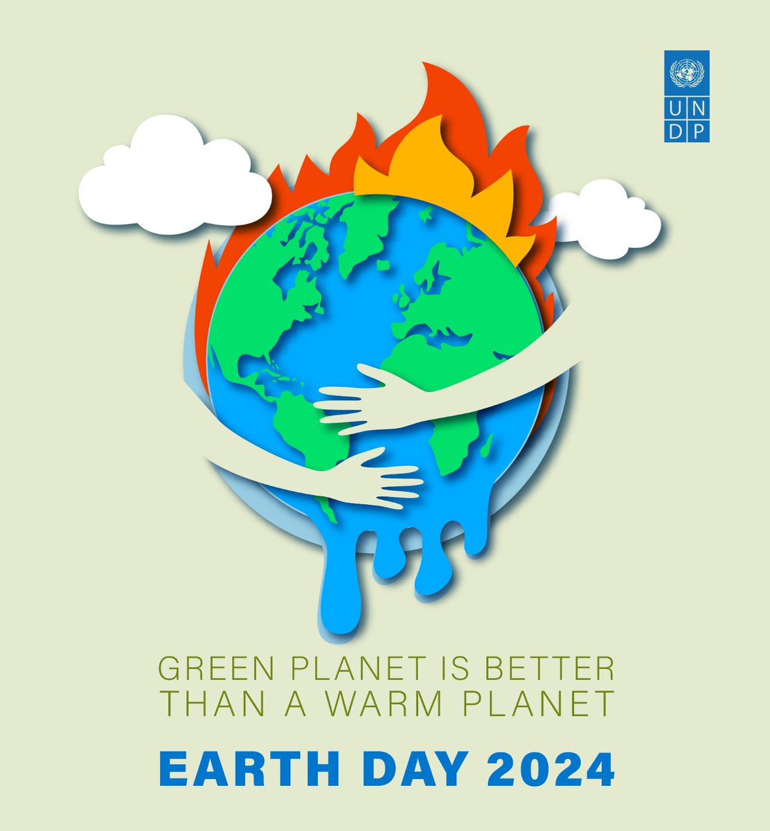 UNDP_BD's tweet photo. Happy #EarthDay! Embracing green isn't just a choice; it's a commitment to a cooler, cleaner future amidst the challenges of #ClimateChange. Let's unite to make it happen. 🌍🌱 https://t.co/62IFtRcVee